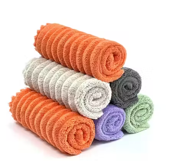 AURAFINE Pack of 3 Microfiber 600 GSM Multipurpose Cleaning Cloth - Kitchen Car Bike Wash Towel (30x40 CM)
