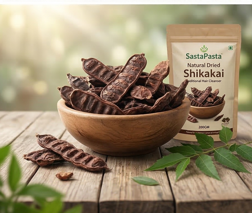 Natural Dried Shikakai - Traditional Hair Cleanser 200gm