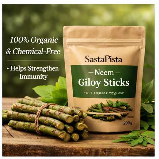 Neem Giloy Sticks | 100% Pure, Natural & Organic | Immunity Booster | Detox & Blood Purifier | 200gm