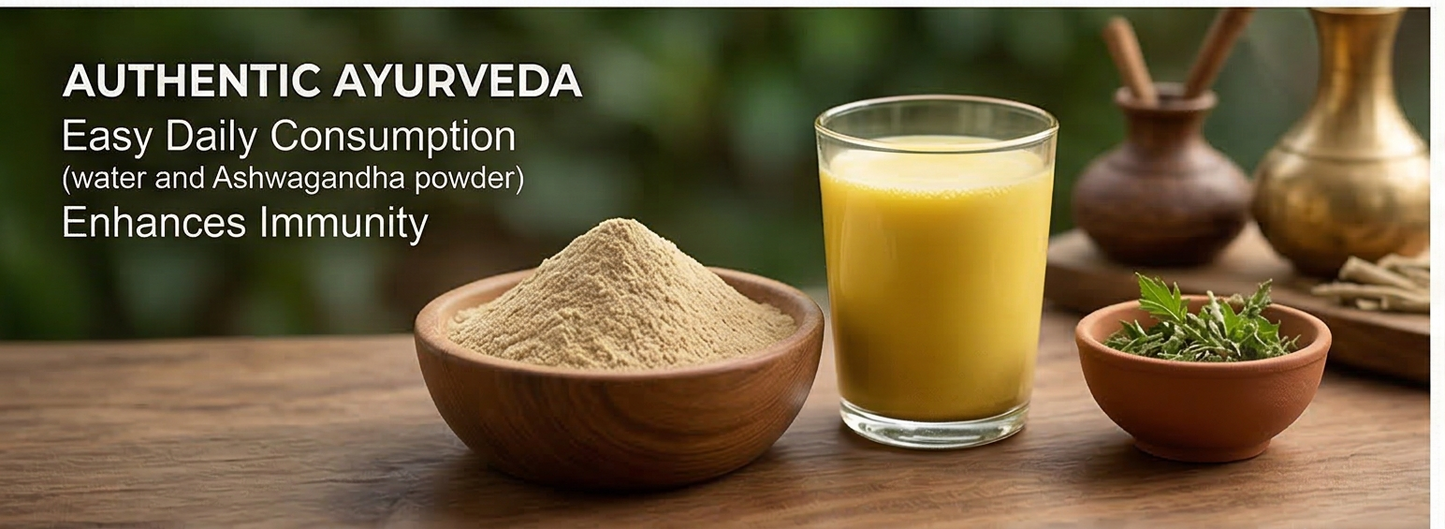 Natural Kerala Ashwagandha Root (Asgandh) | Withania Somnifera | Boosts Vitality, Energy & Immunity | 200gm
