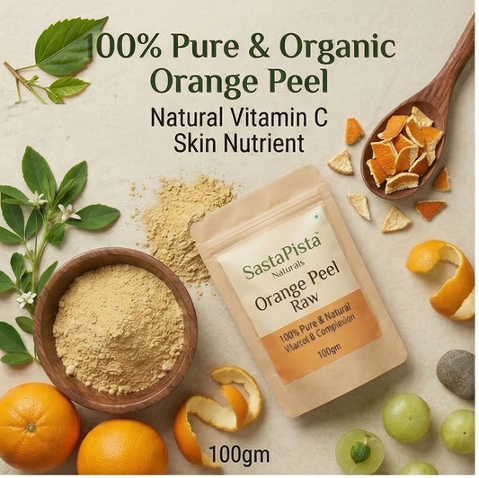 Naturals Orange Peel Raw | Santra Chilka | 100% Pure & Organic | Skin Brightening, Hair Care & Face Cleanser | 100gm