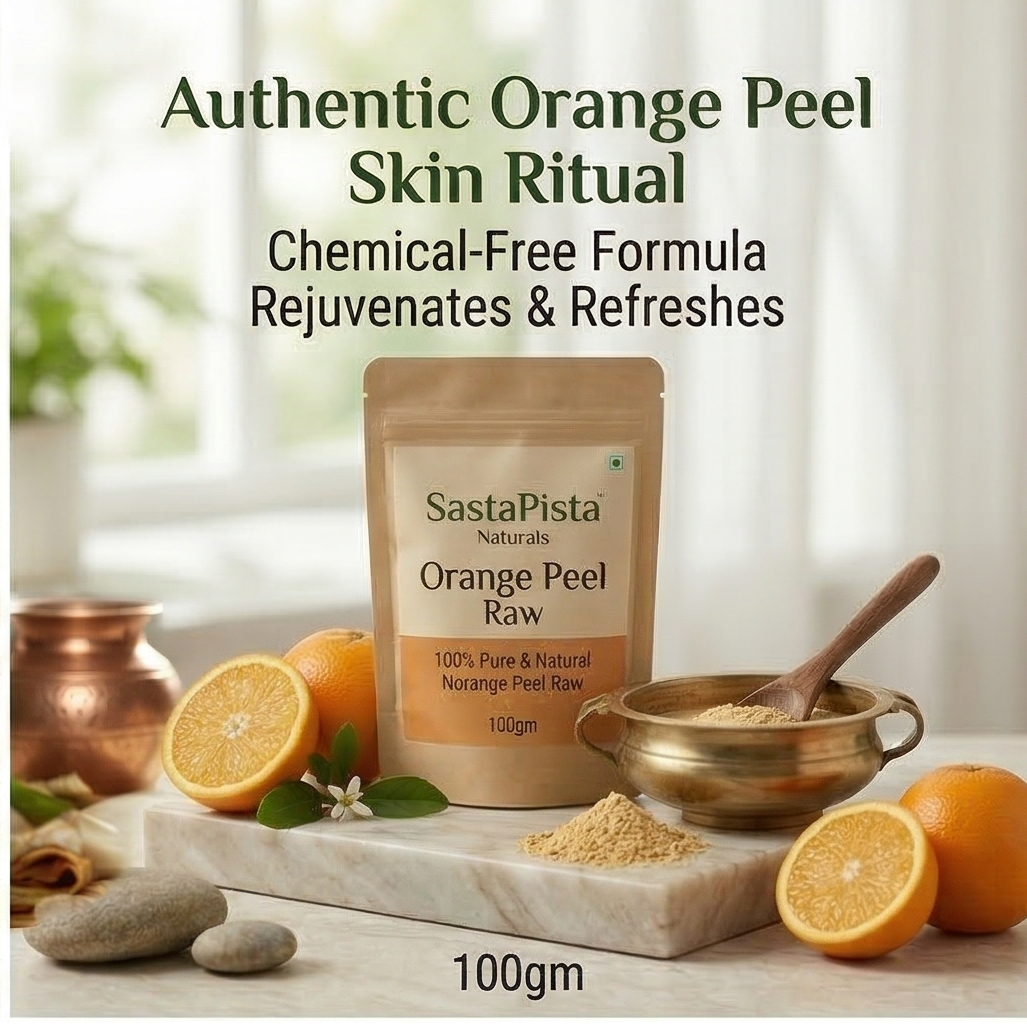 Naturals Orange Peel Raw | Santra Chilka | 100% Pure & Organic | Skin Brightening, Hair Care & Face Cleanser | 100gm