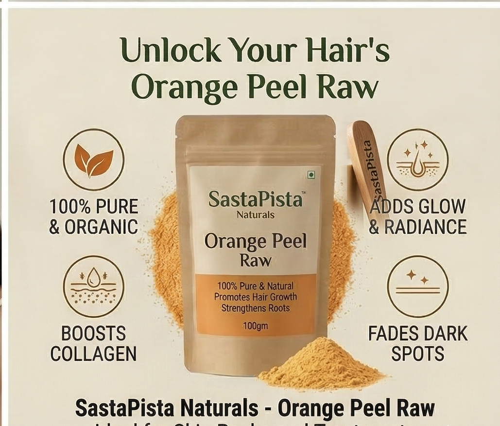 Naturals Orange Peel Raw | Santra Chilka | 100% Pure & Organic | Skin Brightening, Hair Care & Face Cleanser | 100gm