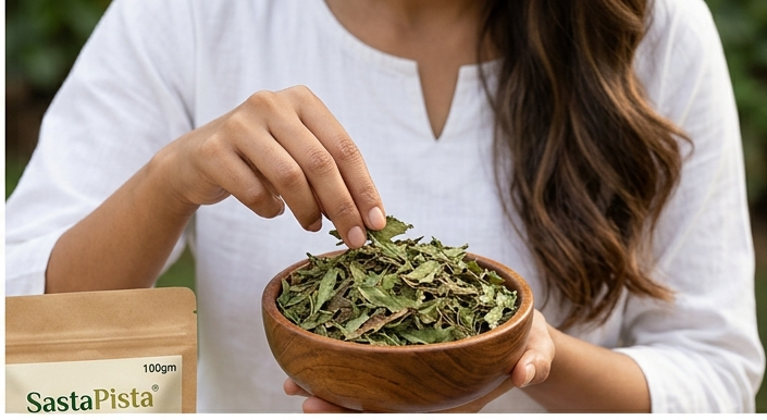 Tulsi Dry Leaf | Holy Basil | 100% Pure & Natural | Immunity Booster | Cough & Flu Relief | Ayurvedic Care | 100gm