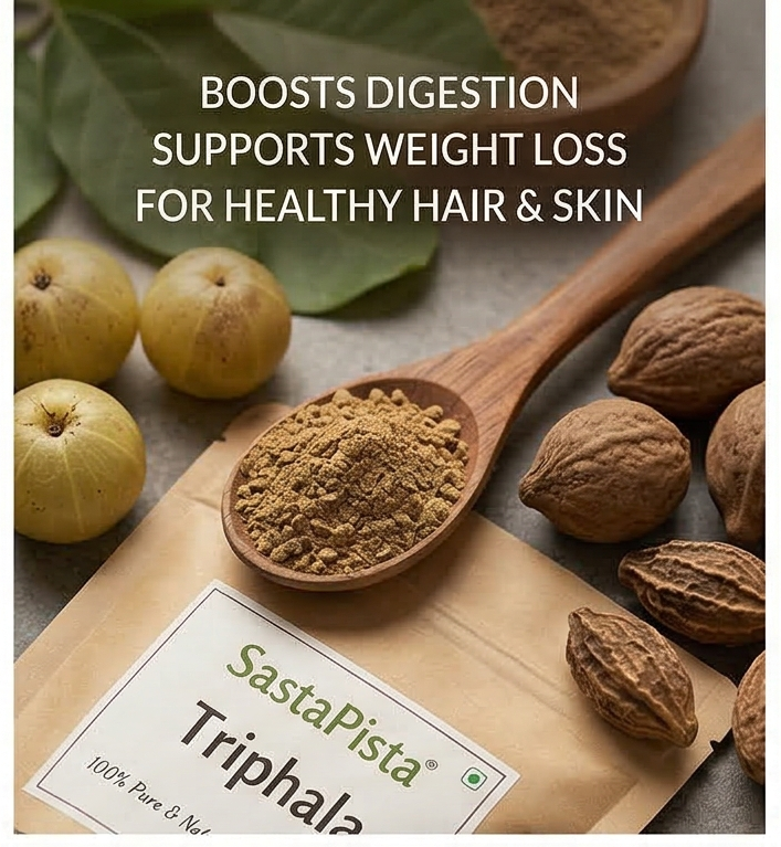 Triphala Raw Combo | Dry Amla, Baheda & Harad | 200g Each (600g Total) | Digestion, Weight Loss, Hair & Skin Care