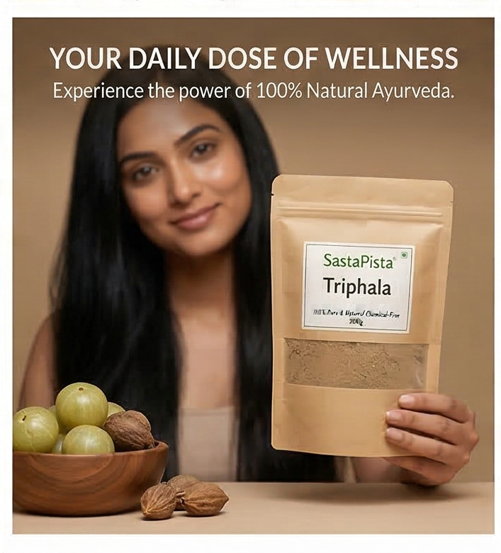 Triphala Raw Combo | Dry Amla, Baheda & Harad | 200g Each (600g Total) | Digestion, Weight Loss, Hair & Skin Care