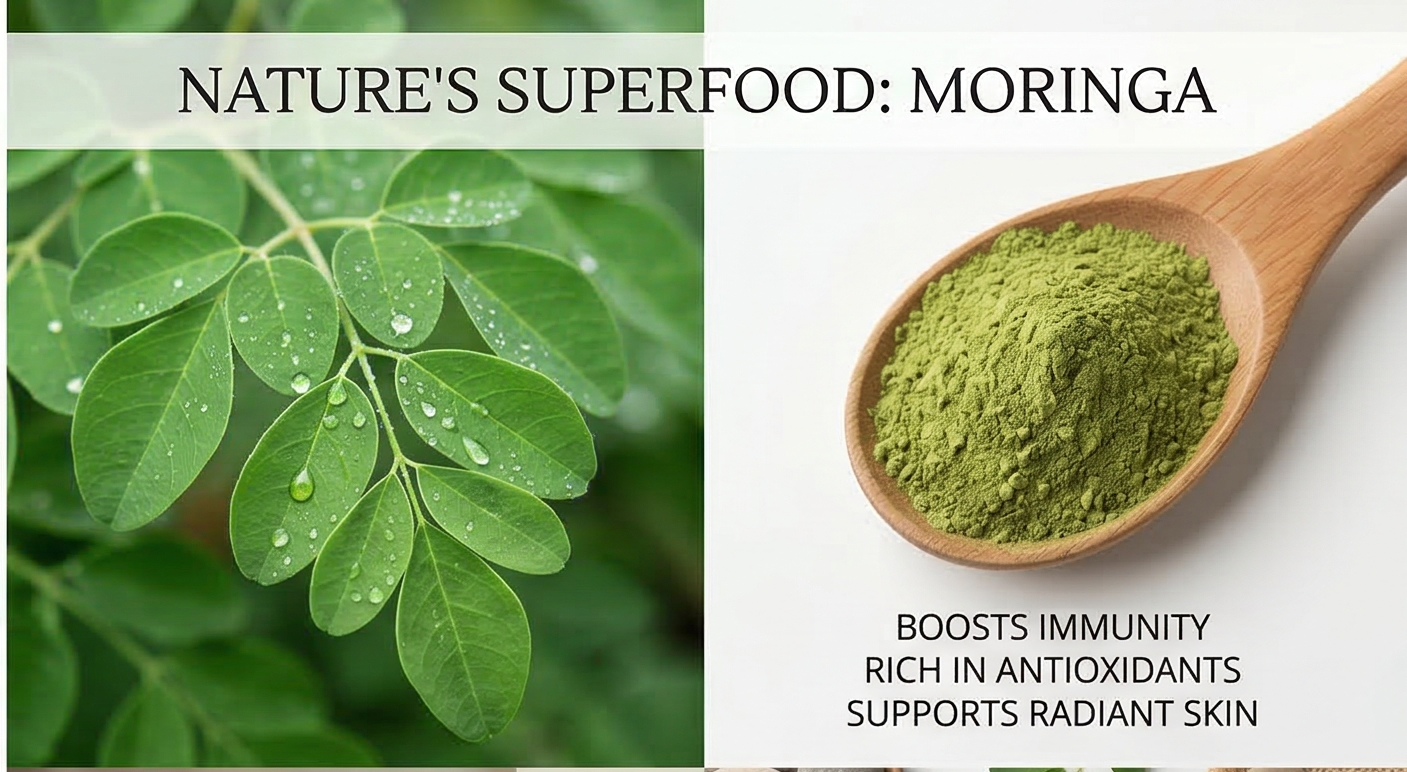 Pure & Natural Moringa Leaves Powder (Moringa Oleifera) | Immunity, Skin & Hair | Ayush Certified | 50g