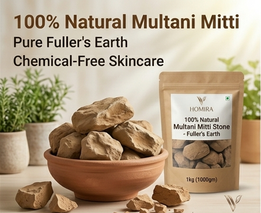 Natural Multani Mitti Stone - Fuller's Earth Face Pack 1kg (1000gm)