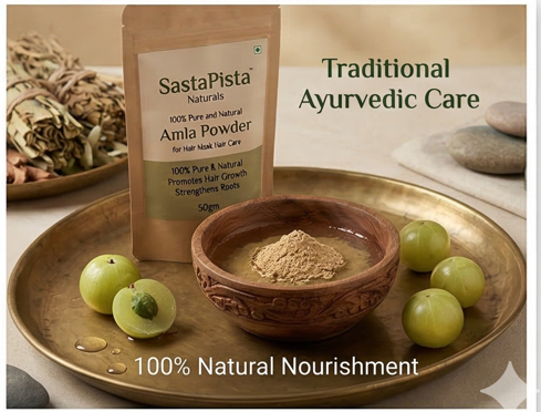 Amla Powder for Hair Mask & Hair Care | Amalaki | Indian Gooseberry | 50gm