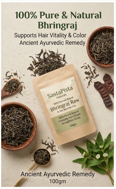 Naturals 100% Pure & Natural Bhringraj Raw for Hair Mask & Hair Care | Ancient Ayurvedic Remedy | 100gm