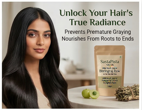 Naturals 100% Pure & Natural Bhringraj Raw for Hair Mask & Hair Care | Ancient Ayurvedic Remedy | 100gm