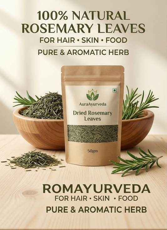 Rose Mary Dried Leaves for Hair Growth | Skin Glow | Aromatic Herb for Food | 50gm