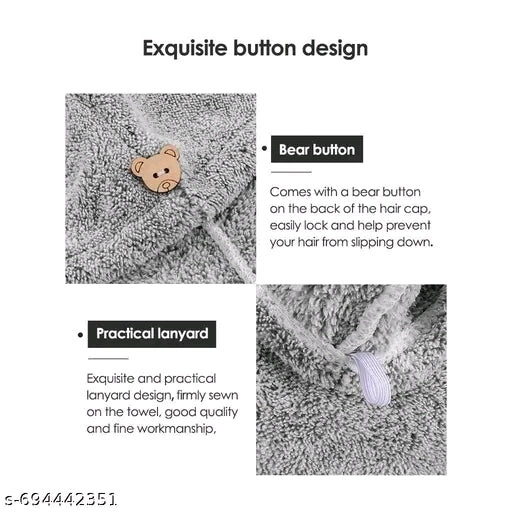 Premium Microfiber Hair Wrap Towel Cap for Women | Fast Drying, Super Absorbent, Lightweight & Reusable | Multicolor Hair Towel