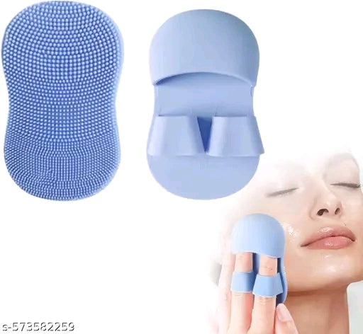 Silicone Face Scrubber - Blackhead Remover Brush Cleanser Nose Pore Brush Finger Scrubber Tool Facial Skin Cleaner Massage Brush