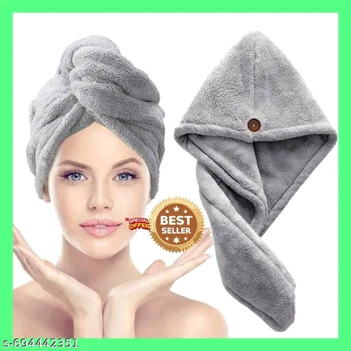 Premium Microfiber Hair Wrap Towel Cap for Women | Fast Drying, Super Absorbent, Lightweight & Reusable | Multicolor Hair Towel