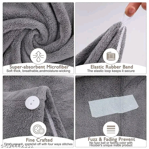 Premium Microfiber Hair Wrap Towel Cap for Women | Fast Drying, Super Absorbent, Lightweight & Reusable | Multicolor Hair Towel