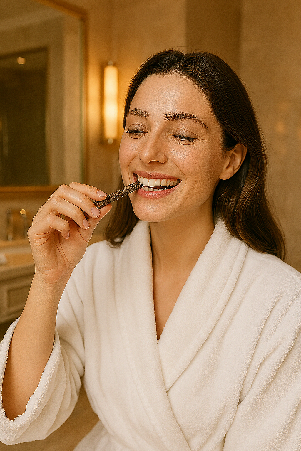 Natural Organic Neem Datun Toothbrush Neem Tree Twigs Chew Sticks For Brushing Teeth - Pack of 8 Pieces